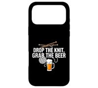 Knitter Craft Beer Drinker Drop The Knit Grab The Beer Case for iPhone 17 Pro Max