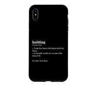 Knitter Funny Knitting Def Yarn Craft Case for iPhone XS Max