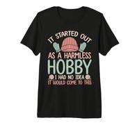 Knitter I Had No Idea It Would Come to This Funny Knitting Premium T-Shirt