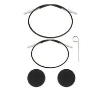 Knitter’s Pride Mini Black Fixed Cable Set - 13 cm & 17 cm Length