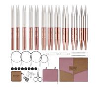 Knitter’s Pride Rosemist Interchangeable Needle Set 4""(10cm) - Regal