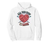 Knitters All You Knit Is Love Knitting Pullover Hoodie
