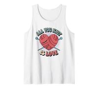Knitters All You Knit is Love Knitting Tank Top