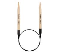 Knitter's Pride Bamboo Luxe Circular Needle 80 cm 6.00 mm Black and Brown - 1 piece