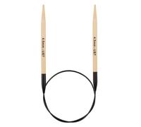Knitter's Pride Bamboo Luxe Fixed Circular Needle 40 cm 4.5 mm 1 Needle Black and Brown