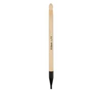 Knitter's Pride Bamboo Luxe Tunisian Crochet Hook 8.0 mm, 1 piece, Black and Brown Accents
