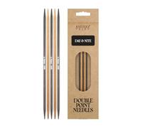 Knitter's Pride Day & Nite Double-Pointed Sock Needle 15 cm (3.75 mm) - 1 Piece, Black/Brown