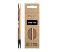 Knitter's Pride Day & Nite Interchangeable Knitting Needle tip 4.5 mm, 13 cm, Black/Brown, 1 Piece