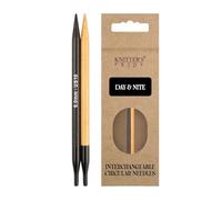 Knitter's Pride Day & Nite Interchangeable Knitting tip 10 cm 6 mm 1 Piece Black and Brown