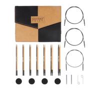 Knitter's Pride Day & Nite Midi Interchangeable Knitting Needle tip 3-5 mm, Black and Brown Accents, 1 Piece