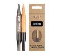 Knitter's Pride Day & Nite Mini Interchangeable Knitting tip 5 cm 5 mm - 1 Piece Black and Brown