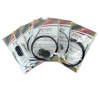 Knitters Pride Interchangeable Black Cord Variety Pack - 6 Common Sizes, 16, 24, 32, 40, 47, 60