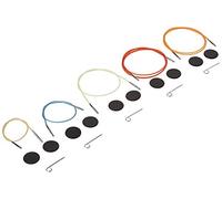 Knitters Pride Interchangeable Colour Cord Variety Pack - All 5 Sizes, 16, 20, 24, 32, 40