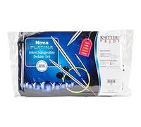 Knitter's Pride Nova Platina Deluxe Interchangeable Needles Set, Acrylic, Multicolour, 3.81x27.94x17.78 cm