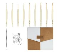 Knitter's Pride Pearl Deluxe Aluminium Crochet Hook Set 2.0-6.0 mm