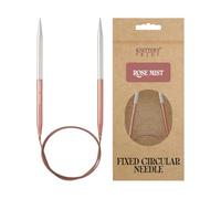 Knitter's Pride Rosemist Circular Needle 60 cm 6.5 mm Silver and Pink 1 piece