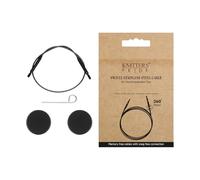 Knitter's Pride Swivel 360 Cable for 50 cm Interchangeable Circular Needles, Black, 1 piece