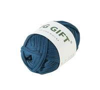 Knitting and Crochet Chunky T-Shirt Yarn for Beginners, Worsted Yarn Easy Learn to Crochet for Bag, Basket, Blanket Home Decor (Denim Blue)