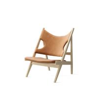 Knitting Armchair Upholstered Natural Oak/Dunes Cognac
