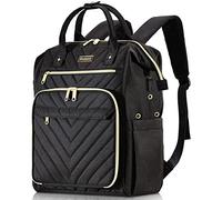 Knitting Bag Backpack, Yarn Organizer with USB Charging Port, Quilted Backpack for Women, Christmas Gifts Large Travel Crochet Bag Totes for Crochet Hooks, Knitting Needles, Yarn Supplies, Black