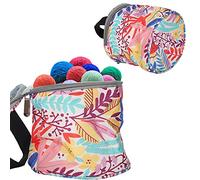 Knitting Bag for Yarn Storage, Crochet Bag Yarn Storage Tote for Crocheting Knitter, Knitting Project Organizer, Crochet Accessories (A)
