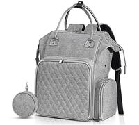 Knitting Bag,Knitting Bag Crochet Yarn Backpack Knitting Bags Storage Organizer Supplies Sewing Accessories Portable Comfortable Tote Waterproof(Grey)