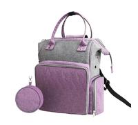 Knitting Bag,Knitting Bag Crochet Yarn Backpack Knitting Bags Storage Organizer Supplies Sewing Accessories Portable Comfortable Tote Waterproof(Gray Purple)