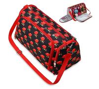 Knitting Bag Yarn Bag for Crochet, Yarn Tote Storage Organizer Portable Individual Compartments for Carrying Unfinished Project