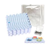 Knitting Blocking Mats and Pins | Crochet Project Supplies,Knitting Square Blocking Board | for Crocheters Fiber Artists DIY Enthusiasts Garments Clothes Wool Craft Room Beginner Professional Workshop