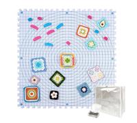 Knitting Blocking Mats | Crocheting Supplies | Knitting Square Blocking Board,for Knitters Fiber Artists DIY Enthusiasts Garments Carpets Tablecloth Lace Wool Craft Room Home Workshop