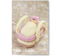 Knitting by Post Knitting Pattern: Dolly in a Basket Play Set, A5 Leaflet for Toy Creation, Ideal for Beginners and Intermediate Knitters, Compact Design for Easy Storage