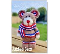 Knitting by Post Knitting Pattern Jubilee Bear from Get Ready to Knit Our Celebratory Teddy in Blue, Brown, Cream, Red and White