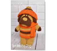 Knitting by Post Knitting Pattern Leaflet Bonfire The Dog Soft Toy from