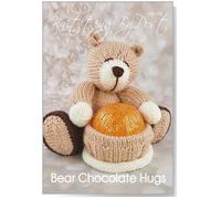 Knitting by Post Knitting Pattern Leaflet for a Bear Chocolate Hugs Soft Toy Animal Easter Birthday Christmas Treat A5 Leaflet