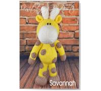 Knitting by Post Knitting Pattern Savannah the Giraffe from Relax with a Spot of Toy Knitting. Our Friendly Spotty Animal is Ready to Knit in Yellow, Brown and Cream
