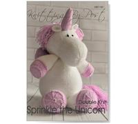 Knitting by Post Knitting Pattern Sprinkle The Unicorn Soft Toy from