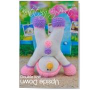 Knitting by Post Knitting Pattern Upside Down Snowman from Knitted Christmas Soft Toy in White, Pink and Purple