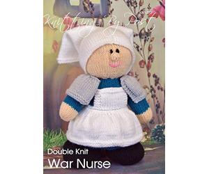 Knitting by Post Knitting Pattern - War Nurse from Commemoration and Remembrance Soft Toy. UK Knitting Terms