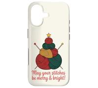 Knitting Christmas Tree Stitches Merry and Bright Case for iPhone 17