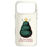 Knitting Christmas Tree Stitches Merry and Bright Case for iPhone 17 Pro Max