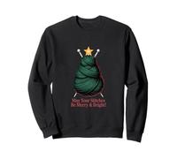 Knitting Christmas Tree Stitches Merry and Bright Sweatshirt