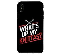 Knitting Community Phrase What's Up My Knittas Case for iPhone XS Max