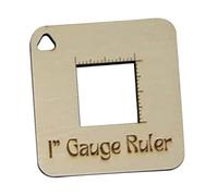 Knitting & Crochet Gauge Guide Tool In Wood For