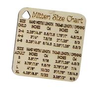 Knitting Crochet Gauge Wooden Guide Knitting Tool for Spinners