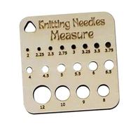 Knitting Crochet Gauge Wooden Guide Knitting Tool for Spinners