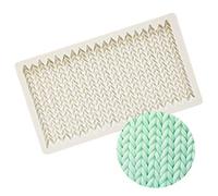 Knitting Design Mat Silicone Mould for Cake Decorating, Crafts, Cupcakes, Sugarcraft, Candies, Card Making and Clay