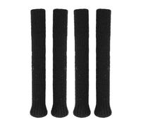 Knitting Eyeglass Ear Cushions Soft Comfortable Slip Resistant Glasses Temple Tips Sleeves for Eyeglasses Universal Fit Black 2 Pair