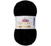 Knitting Fine Himalaya Dolphin Baby Wool Yarn Cotton Knitting Wool for Knitting Crochet (80311 Black)