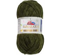 Knitting Fine Himalaya Dolphin Baby Wool Yarn Cotton Knitting Wool for Knitting Crochet (80361 Olive Green)