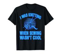 Knitting From The Start Retro Yarn Humor T-Shirt